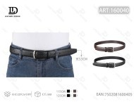 Cintura da Uomo 3,5 cm con Fibbia in Lega e Chiusura a Perno, Cinture Casual in Metallo - Product Image 1