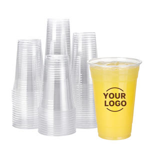 अमेरिकी गोदाम गति वितरण लोगो अनुकूलित 16 औंस बर्फ प्लास्टिक पेय कॉफी पालतू कप - Product Image 4