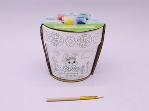 Il simpatico coniglietto <span class=keywords><strong>di</strong></span> pasqua fa parte della piantatrice in porcellana bianca per adulti e bambini per decorare le vacanze dipingi il tuo Design - Product Image 2