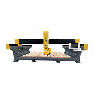 Scie à pierre CNC télécommandée ZUES 4+1 à 4 axes, personnalisable, pour granit et marbre, avec moteur, boîte de vitesses, pompe, 15KW 220V/380V - Product Image 6