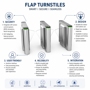 Sistema di Controllo Accessi Bidirezionale per Stazioni <span class=keywords><strong>Metro</strong></span> con Barriera a Tornello e Lettore di Codici a Barre, Biglietti, NFC e RFID - Product Image 2