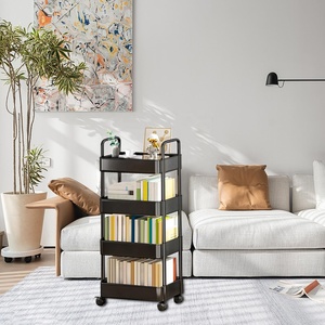 Estantes de plástico negro/blanco para garaje, estantes de almacenamiento, estantería, unidades de estantería, ahorrador de espacio para Baño - Product Image 5