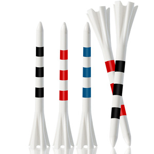 <b>Golf</b> Tee 5 Prong White Striped Durable For Long Drives Professional <b>Golf</b> - Product Image 5