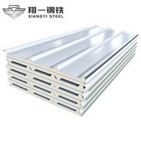 Panneau sandwich PU pour atelier, panneau sandwich PU, panneau mural d'isolation thermique pour bâtiments préfabriqués en acier