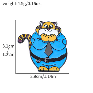 Broche en métal Zootopia Judy <span class=keywords><strong>Nick</strong></span>, motif dessin animé mignon, de haute qualité, accessoires de mode pour sacs à main et vêtements, épingles en gros - Product Image 6