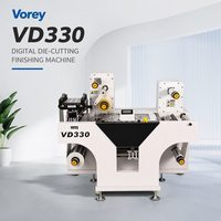 Machine de découpe numérique d'autocollants Vorey VD330 avec unité de laminage de film pour la finition des étiquettes autocollantes imprimées