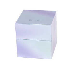 Boîte <span class=keywords><strong>d</strong></span>'échantillons de parfum holographique haut de gamme avec couvercle rabattable, en matériaux recyclés et revêtement UV, pour flacons de parfum et sérums cosmétiques - Product Image 6