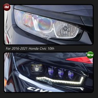HETOP pour phares de Civic 2016-2022, mise à niveau RGB, plug and play, phares LED de voiture, feux de jour DRL, lampes avant modifiées pour Honda