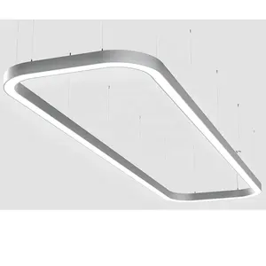 Modern round Corner Square Rectangle LED Pendant Chandelier for Living Room Dining Room Kitchen Bedroom Ceiling Light