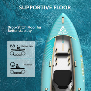 Kayak Inflable Doble de 13.8 pies, Kit Completo, Portátil y Plegable, <span class=keywords><strong>Canoa</strong></span> para <span class=keywords><strong>2</strong></span> Personas, Venta al Por Mayor - Product Image 6