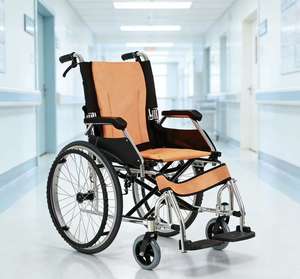 <span class=keywords><strong>Silla</strong></span> de <span class=keywords><strong>Ruedas</strong></span> Económica de Acero con Llantas Sólidas de PU, <span class=keywords><strong>Silla</strong></span> de <span class=keywords><strong>Ruedas</strong></span> Manual <span class=keywords><strong>Plegable</strong></span> Ligera para Personas Mayores - Product Image 1