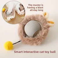 Balle intelligente automatique pour chat, interactive, sonore, pour l'auto-entretenissement, soulage l'ennui, jouet de stimulation pour animaux de compagnie, transfrontalier