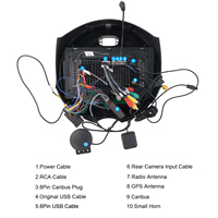 Cadre d'autoradio Android Podofo 9 ''4 + 64G sans fil Carplay Android Auto/WiFi pour BMW Mini Cooper F55 2014-2019 Personnalisation OEM