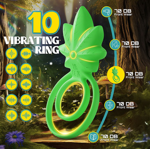 Wholesale manufacturers uniquely designed waterproof <b>vibrating</b> double-ring masturbation device is not easy to sew male penis toy - Product Image 4