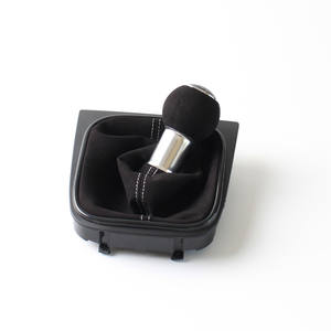 Pommeau de levier de vitesse en cuir pour Volkswagen Golf, 5 ou 6 vitesses, ergonomique, pour transmission manuelle - Product Image 4