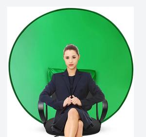 Ventes chaudes Écran vert portable de 110 cm, écran vert réversible, studio pliable, écran vert pour webcam, toile de fond - Product Image 2