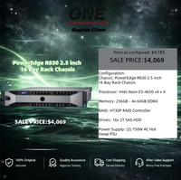 Serveur Rack 2U R830 Reconditionné 4x Intel Xeon E5 4650 V4 256 Go DDR4 16x2.5 SFF 16x 2T Disques durs SAS Contrôleur RAID H730P 2x750W PSU