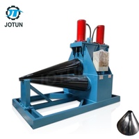 Machine automatique de roulage de cônes pour pièces coniques, avec fonction de roulage de plaques métalliques et de pliage de tôles d'acier