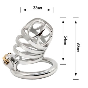 Jaula para Pene Grande con Descuento de Fábrica FRRK, Dispositivo de Castidad Masculina de Metal, Juguete Sexual BDSM, Juguete Sexual Transpirable para Adultos - Product Image 6
