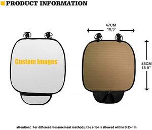 Çin fabrika özelleştirilebilir desenler evrensel bej yuvarlak leopar baskı nefes peluş araç sürücüsü koltuk minderi kapak - Product Image 4