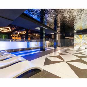 LL261 Customized Embossed Water Ripple Wave Decorative Stainless Steel <b>Sheet</b> <b>Mirror</b> 304 316L Water Ripple Ceiling Wall Panels - Product Image 1