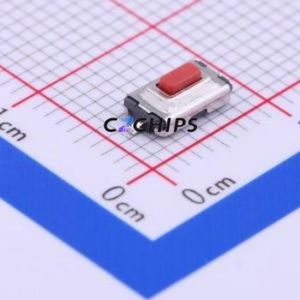 1TS002E-2400-2501-CT Tactile Switch SMD,3.7x6.1mm Switch Single Pole Single Throw Rectangle Button 2.4N Vertical Mount - Product Image 1