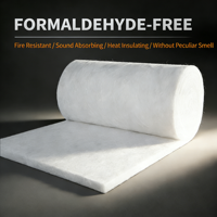 Rouleau de fibre de verre sans formaldéhyde 24-96 kg/m³ - Isolation thermique et acoustique ignifuge de classe A pour tous les types de bâtiments