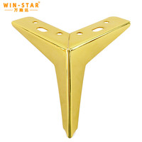 WINSTAR Modern Triangle Möbel Eisen beine Golden Cabinet Sofa Legs