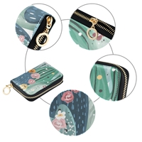 Tas Tangan Dompet Desain Cetak Kustom Grosir Dompet Kulit PU Dompet Koin Obral