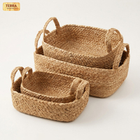 Paniers de rangement de qualité en corde de jute naturelle pour étagères, salle de bain, chambre, cuisine, bureau et maison