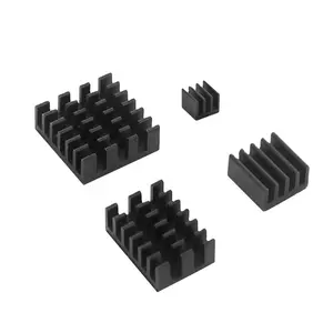 Raspberry Pi bantalan pendingin CPU RAM pendingin, Heatsink logam aluminium pendingin perak emas biru hitam untuk Raspberry Pi 4 Model B