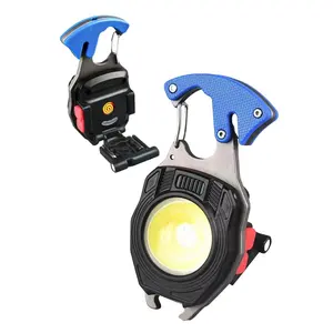 Outdoor Waterdichte Veilige Hamer Cutter Schroevendraaier Gereedschap Draagbare Super Heldere Cob Led Oplaadbare Mini Zaklamp Zaklamp Aansteker