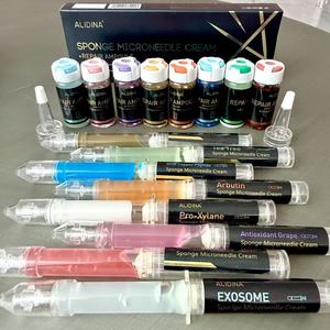 Set de Crema con Microagujas de Esponja OEM + Ampolla Reparadora GHK CU, Microagujas para Cicatrices de Acné, Manchas Oscuras <span class=keywords><strong>y</strong></span> Arrugas, Set de Microcristales de Esponja - Product Image 1