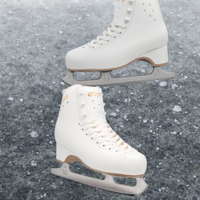 Patins à glace de performance supérieure fabriqués par OEM, 3-4 tours, patins à glace d'hiver, bottes de patinage sur glace pour jeunes/JR/SR HS-C-Star, dessus en cuir de 1,6-1,8 mm, PUC