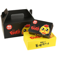 Cajas de Papel Personalizadas para Pollo Frito con Asa para Llevar