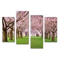 Sakura cherry blossom stampe su tela rosa fiori di arte della parete