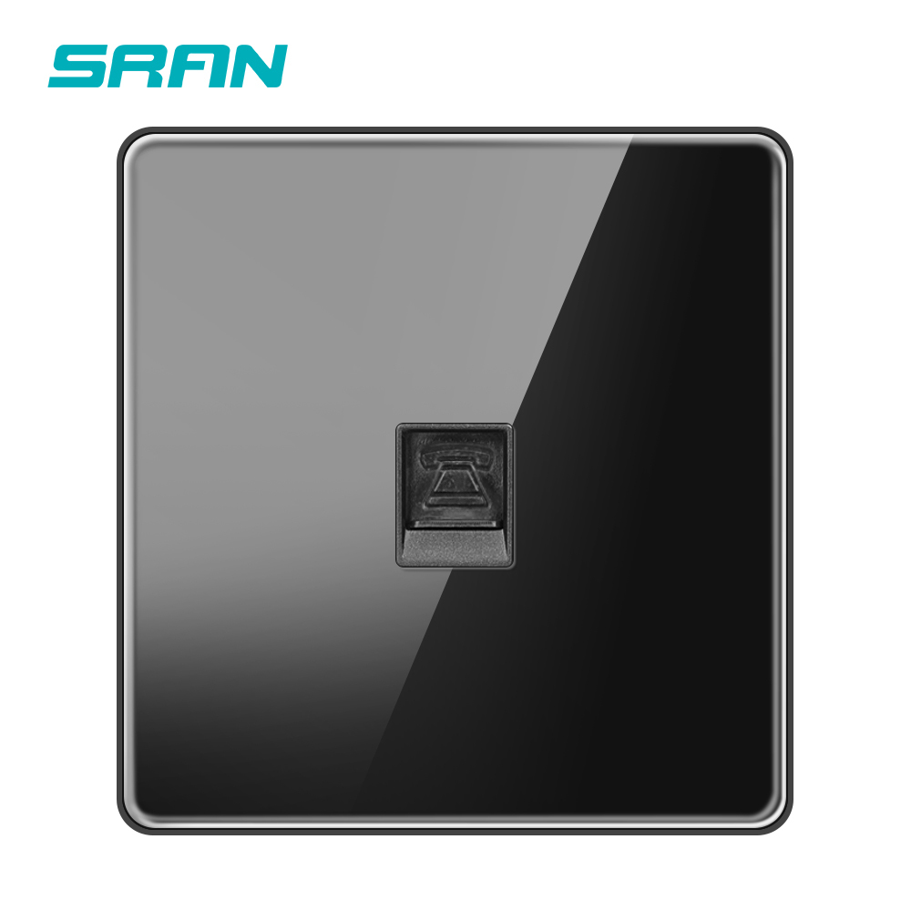 Black Data 6 socket with TV and TEl