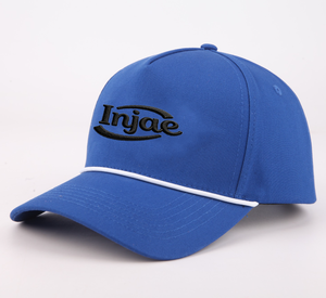 Casquettes de baseball pour hommes à 5 panneaux, design personnalisé de haute qualité, visière incurvée, style sportif, logo brodé, casquettes de baseball avec cordon - Product Image 2