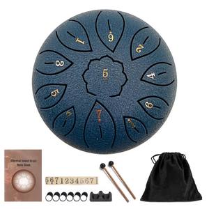 Tambour à langue en acier OEM, 11 notes, 6 pouces, clé de Do, percussion, handpan, pour débutants, adultes, cadeaux de Noël - Product Image 2