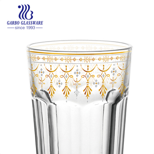 Nouvelle conception d'usine – Lot de 12 verres à thé marocains de luxe de 6 oz avec décalcomanie dorée personnalisée – Meilleures ventes – Ensemble de tasses à thé arabes - Product Image 5
