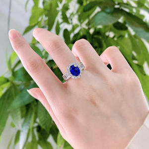 Wholesale 925 Sterling Silver Boho Magic <strong>Spinner</strong> <strong>Ring</strong> With <strong>Diamonds</strong> Cheap Cubic Zircon Engagement Wedding Jewelry Blue Sapphire - Product Image 3