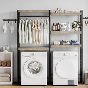 Bathroom washing machine storage <b>rack</b>, floor-standing toilet/washroom storage <b>rack</b>, balcony/bathroom toilet <b>shelf</b>/sink <b>rack</b> - Product Image 1