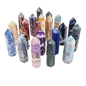 Pierre brute de cristal naturel, <span class=keywords><strong>colonne</strong></span> à pointe unique, prisme hexagonal, pour la fabrication de bijoux et l'artisanat de polissage, vente en gros - Product Image 1