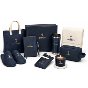 Premium Resort Promotion Souvenir Set With Tote <b>Cup</b> Notebook And Towel <b>For</b> Hotel Sales Activities And Events - Product Image 1