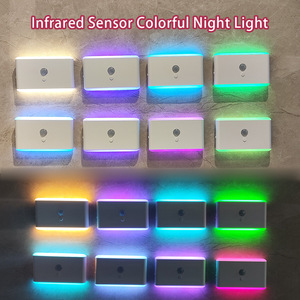 RGB Induction Night <b>Light</b> with Color-Changing Feature Magnetic Installation Rechargeable Functionality - Product Image 5