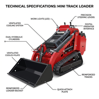 Elektrischer Mini-Lader Elektrischer Kompaktlader Elektrischer Lader Mini-Radlader Elektrischer Mini-Kompaktlader Leistungsstarke Maschine