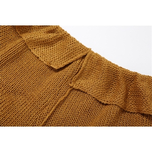 Zhezhe Nieuwe Zomer 2024 Gebreide Mouwloze Crop Top Met Capuchon En Korte Broek 2-delige Set Effen Bodycon Uitgeholde Damesset - Product Image 6