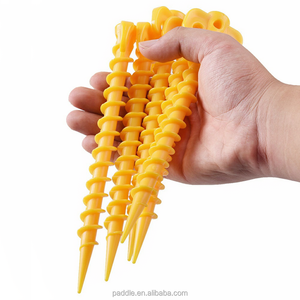 Ancres à vis en plastique <span class=keywords><strong>pour</strong></span> piquets de tente, de randonnée et de camping, clous de sol coupe-vent amovibles, accessoires <span class=keywords><strong>d</strong></span>'extérieur - Product Image 3