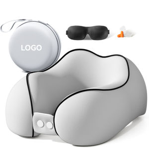 Oreiller de voyage en forme de U personnalisable imprimé en 3D, soutien du cou, coton rebondissant, mousse à mémoire de forme rafraîchissante, oreiller de cou pour bouchons d'oreilles, masque pour les yeux - Product Image 1