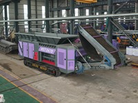 Déchiqueteuse mobile sur chenilles MSTD670 pour la ferraille d'aluminium, les déchets d'appareils électroménagers, les coques de voitures, les tôles colorées et les tuiles métalliques